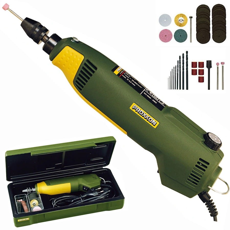 PROXXON 28472 Frezarko-wiertarka FBS 240/E w walizce + akcesoria