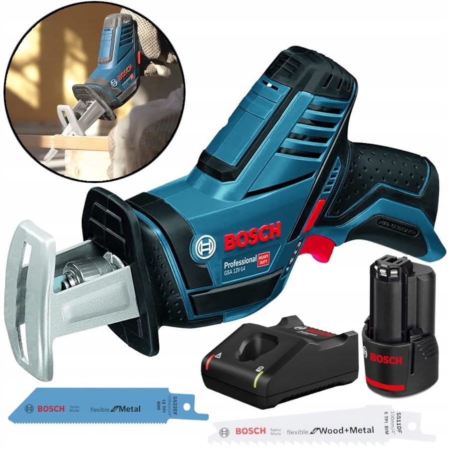 Bosch Gsa 12v-14 Professional Sierra De Sable A Batería 12v Maletín L