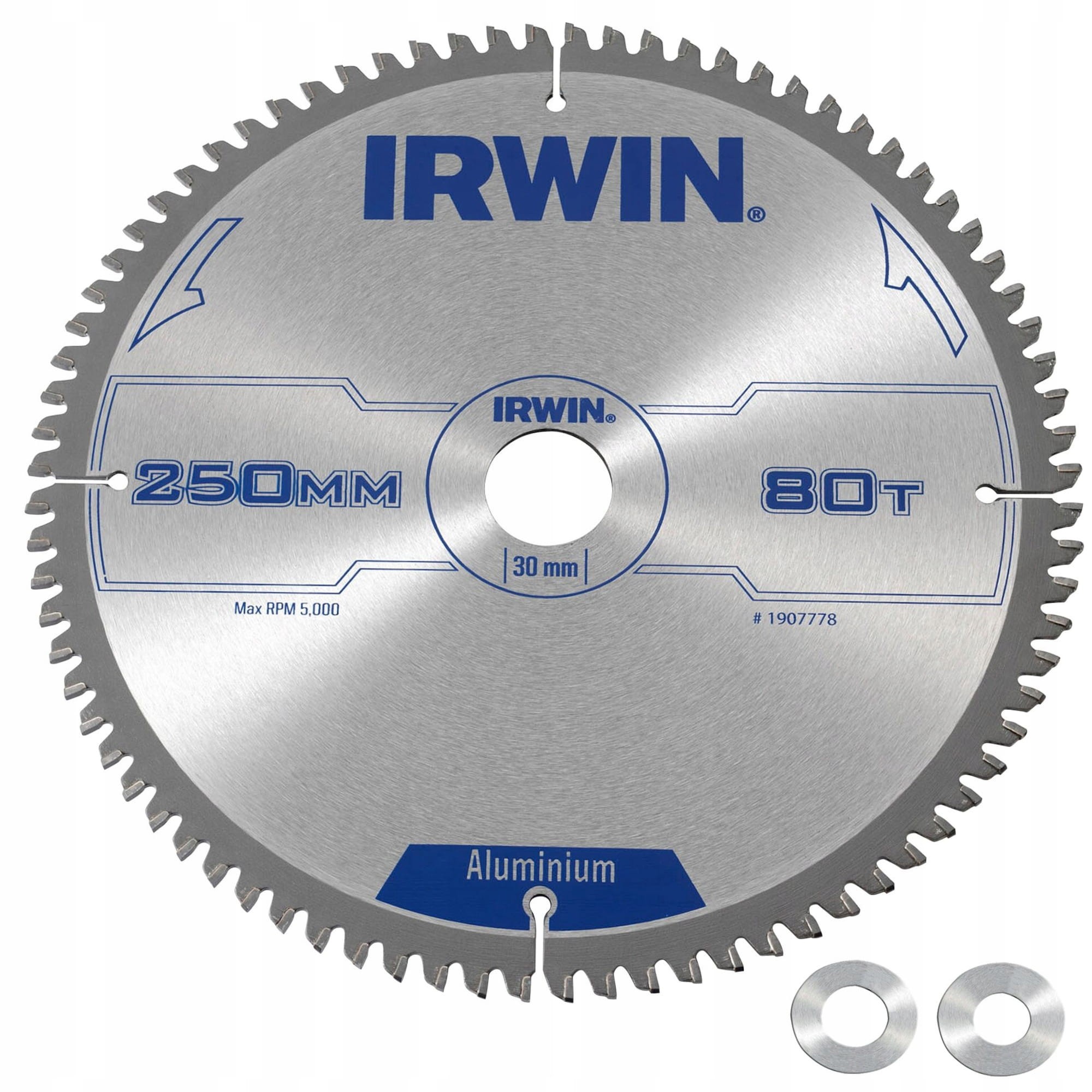 IRWIN 1907778 Tarcza piła do metalu aluminium 250x30mm 80z