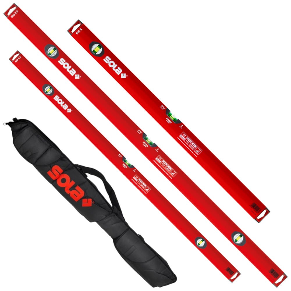 Sola BIG X Wasserwaage Länge 100 cm 3 Libellen - BMH Shop