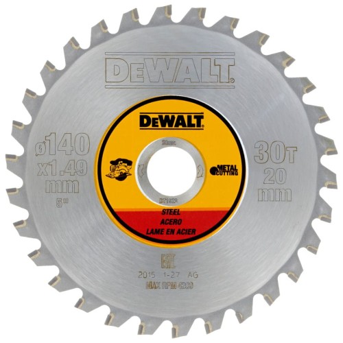 DEWALT DT1923 Tarcza pilarska do metalu 140x20mm 30T
