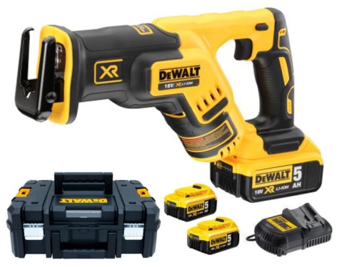 DEWALT DCS367P2 pilarka szablowa akumulatorowa 18 V 2 x 5.0 Ah