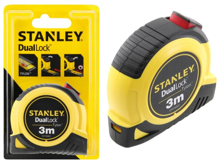 STANLEY STHT36802 MIARA ZWIJANA 3m TYLON DUAL LOCK