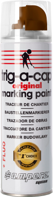 Farba geodezyjna marker brązowa fluo 500ml AMPERE