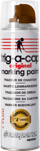 Farba geodezyjna marker brązowa fluo 500ml AMPERE