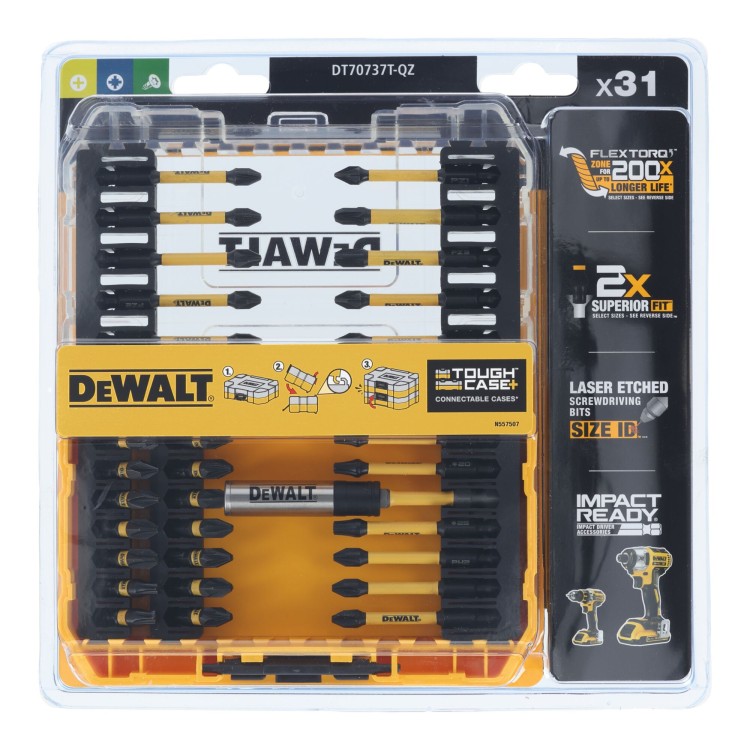 DEWALT Bity udarowe PH, PZ, Torx 31szt