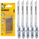 Brzeszczoty do wyrzynarek do drewna, laminatu HCS 76mm 5szt. DeWALT DT2168