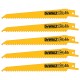 Zestaw brzeszczotów do drewna 152mm do piły szablastej 5szt. DeWALT DT2359
