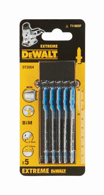 DEWALT Brzeszczoty HSS do metalu 82mm 5szt