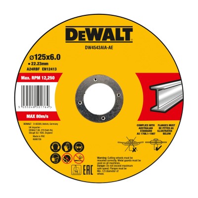 Tarcza do szlifowania metalu stali 125mm DeWalt DW4543AIA