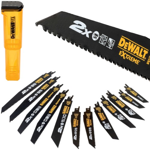 Brzeszczoty do pilarek szablowych zestaw 12szt. BiM DeWALT Extreme DT2441L