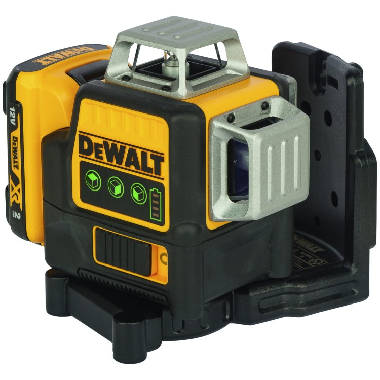 DEWALT DCE089D1G Laser krzyżowy akumulatorowy 10,8V zielony + akcesoria