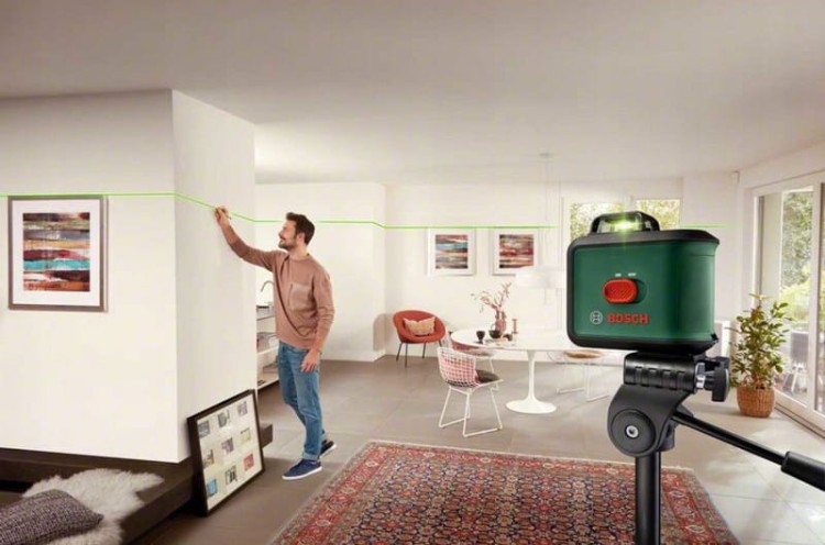 zastosowanie lasera krzyżowego Bosch Universal Level 360
