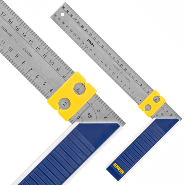 Kątownik stolarski prosty 300x40mm kątomierz metryczny IRWIN 10503544