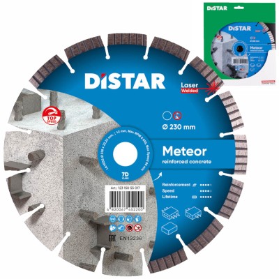 Tarcza diamentowa tnąca do betonu 230x2,6x22,23mm 1A1RSS Meteor Distar 4820245281295