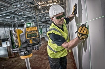 zastosowanie lasera krzyżowego DEWALT DCE089D1G