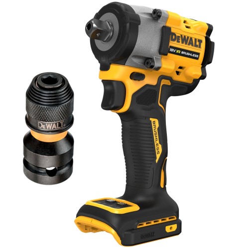 Klucz udarowy 1/2" 18V 406Nm body DeWalt DCF922N + adapter Dewalt 1/2 na 1/4