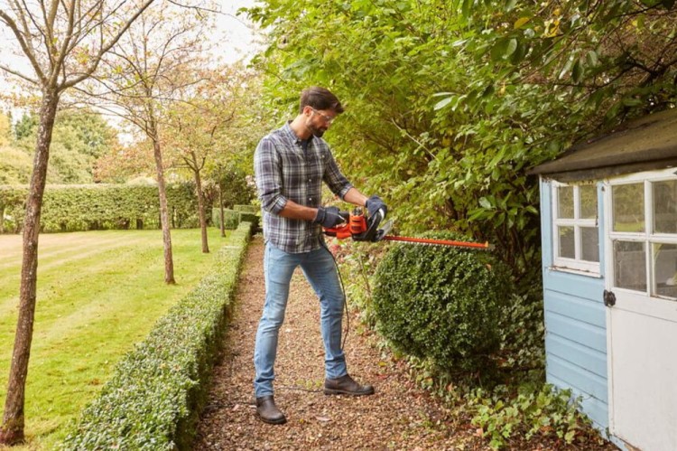 zastosowanie nożyc do żywopłotu  BLACK DECKER BEHTS501