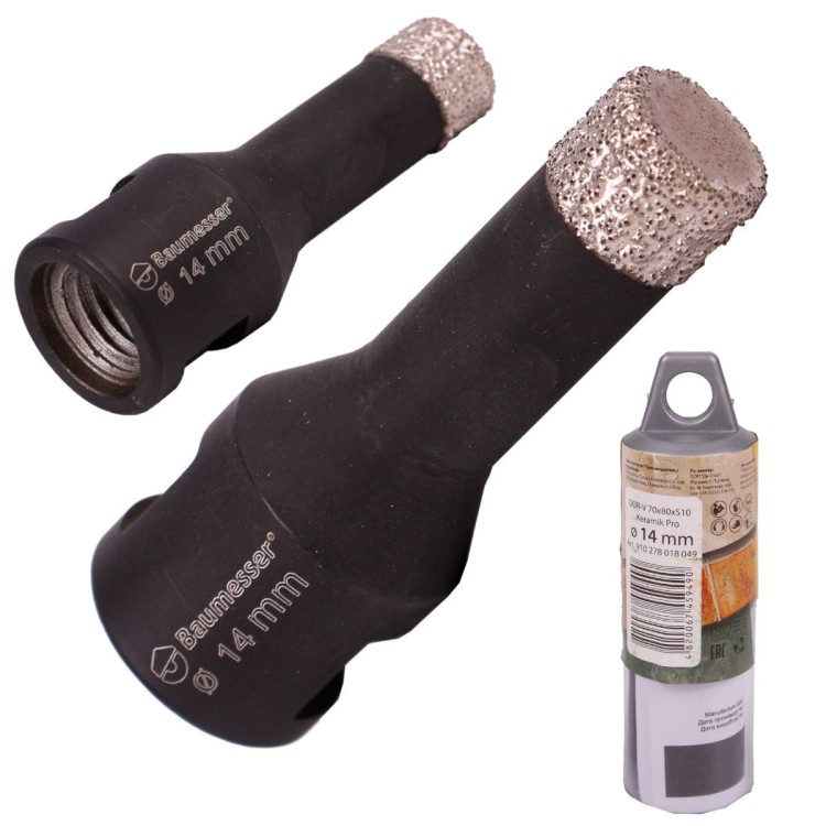 Wiertło diamentowe DDR-V 14x35xM14 Keramik Pro Baumesser 910283018049