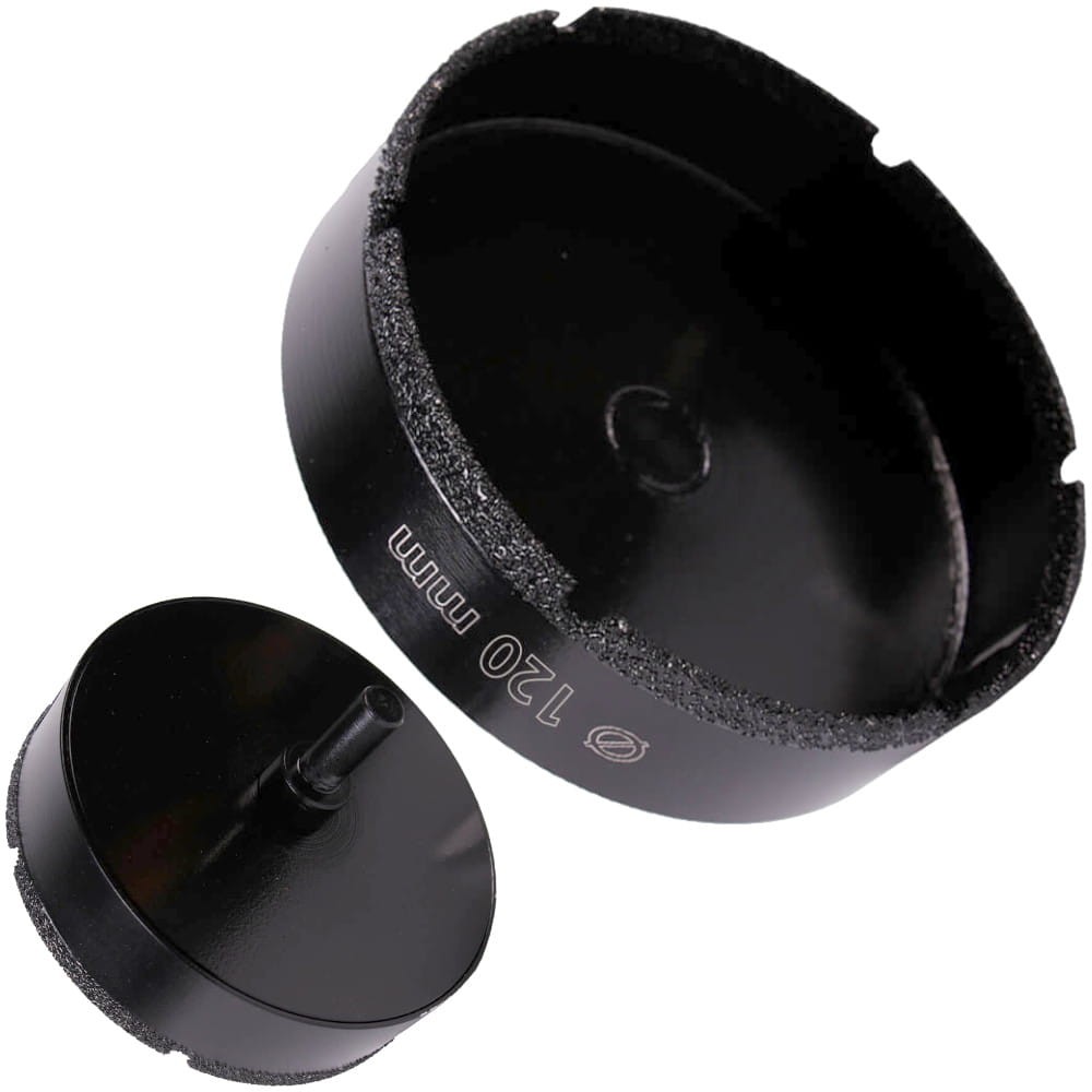 Otwornica diamentowa do ceramiki gresu 120mm S10 Baumesser Keramik Pro