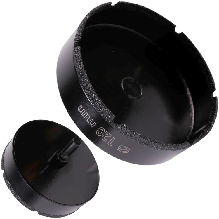 Otwornica diamentowa do ceramiki gresu 120mm S10 Baumesser Keramik Pro