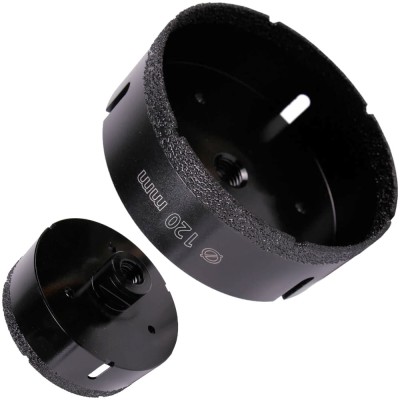 Otwornica diamentowa do ceramiki gresu 120mm M14 Baumesser Keramik Pro