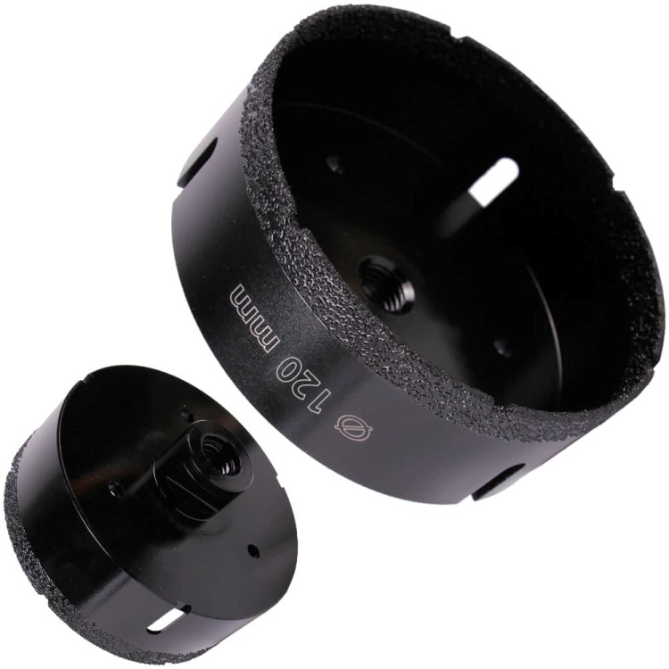 Otwornica diamentowa do ceramiki gresu 120mm M14 Baumesser Keramik Pro