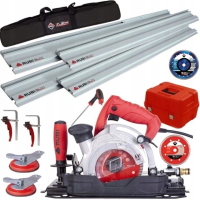 RUBI Piła do cięcia płytek 1250W TC-125 + 4 Prowadnice + Tarcza