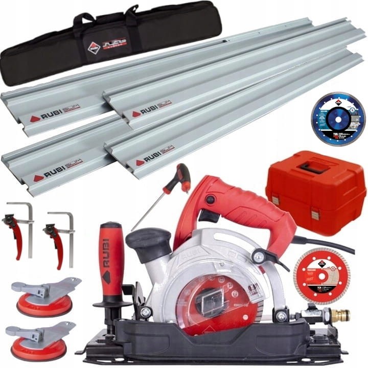 RUBI Piła do cięcia płytek 1250W TC-125 + 4 Prowadnice + Tarcza