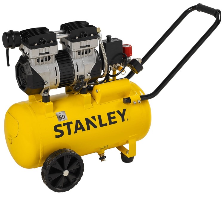 Kompresor bezolejowy 24L, 8bar, wyciszony 59db STANLEY  STN704