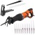 BLACK DECKER BES301 Piła szablasta 750W + 2 ostrza + Brzeszczoty 10szt.