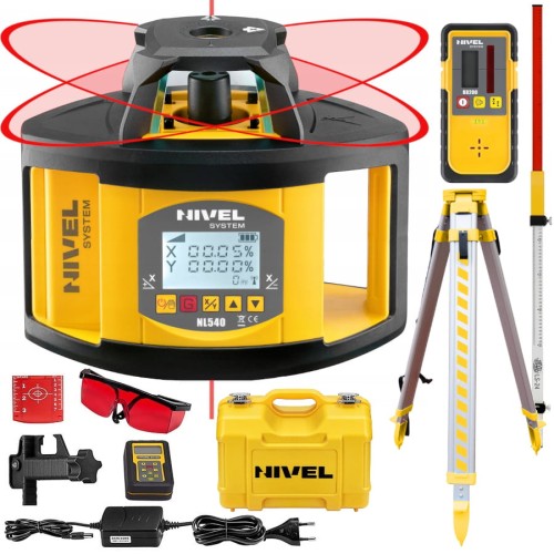 NIVEL SYSTEM NL540 Niwelator laserowy + Statyw GT-165 + Łata LS-24