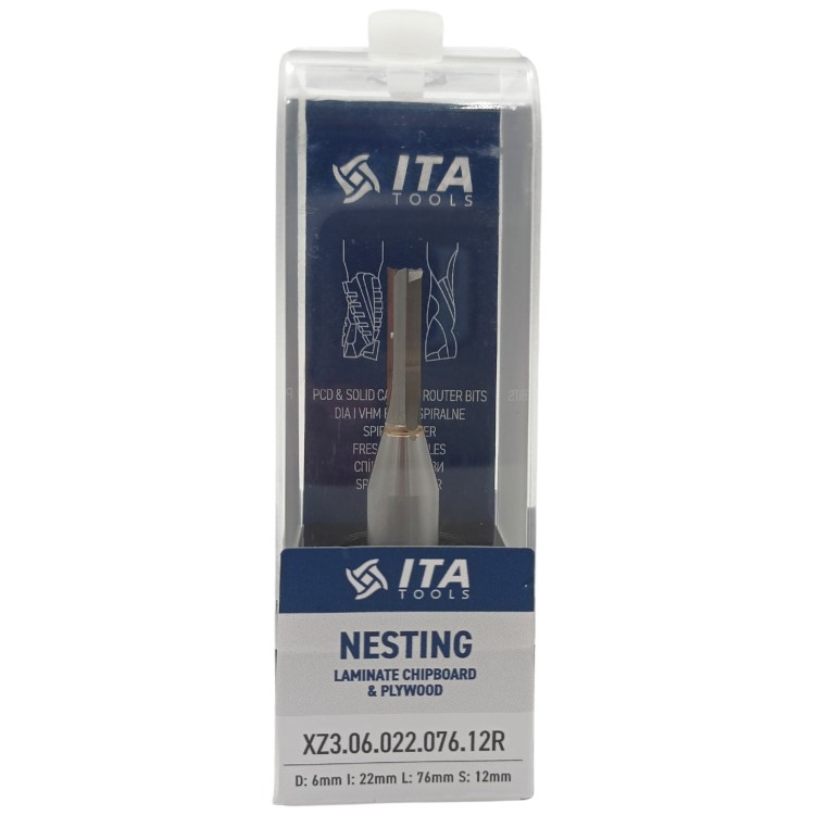 ITA TOOLS Frez do płyt wiórowo laminowanych XZ3.06.022.076.12R