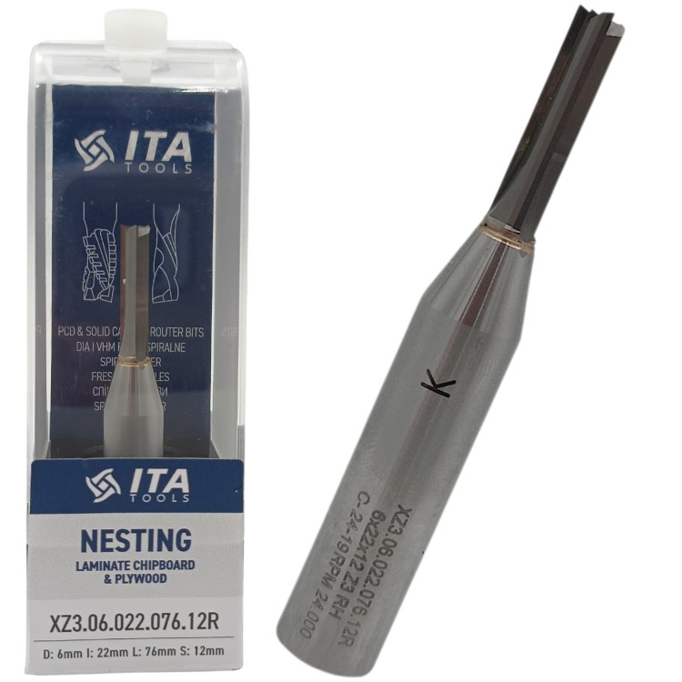 Frez do płyt wiórowo laminowanych ITA TOOLS XZ3.06.022.076.12R