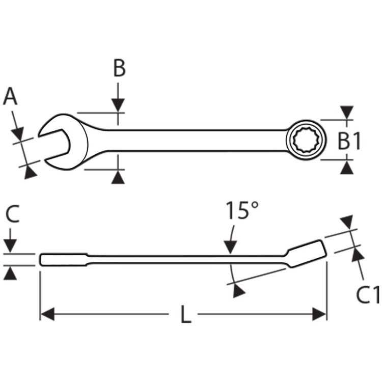 Klucz płasko-oczkowy Expert by Facom
