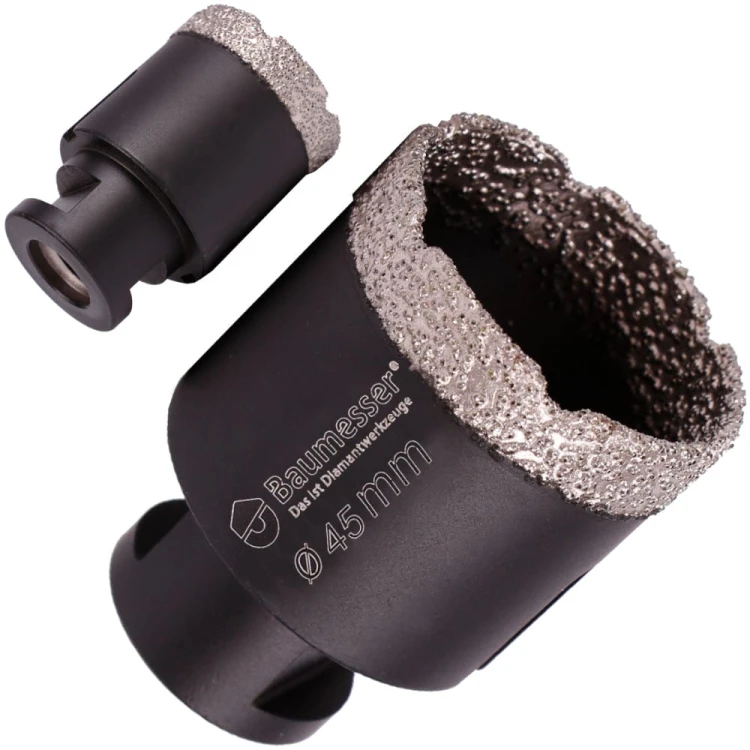 Wiertło diamentowe do ceramiki gresu 45mm M14 Baumesser Keramik Pro