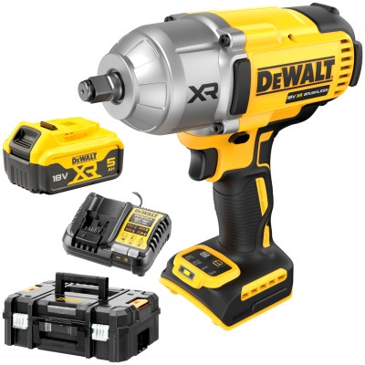 DEWALT Klucz udarowy 1/2" 18V 1x 5.0Ah 1355nm DCF900 + skrzynia TSTAK