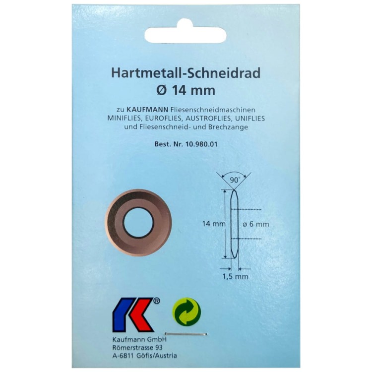 Nóż tnący Ø14mm do przecinarki Kaufmann 10.980.01