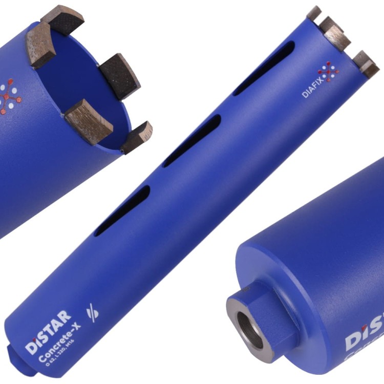 DISTAR Otwornica diamentowa Wiertło do betonu 62 x 320mm M16 Concrete X