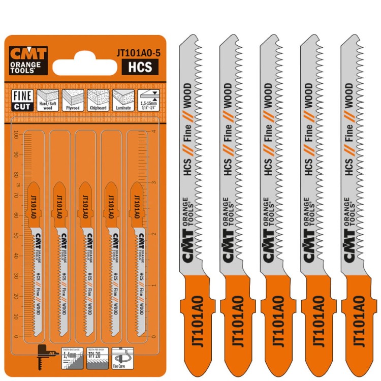 Brzeszczot do wyrzynarek do drewna 5szt. HCS 76mm 20TPI CMT JT101AO-5
