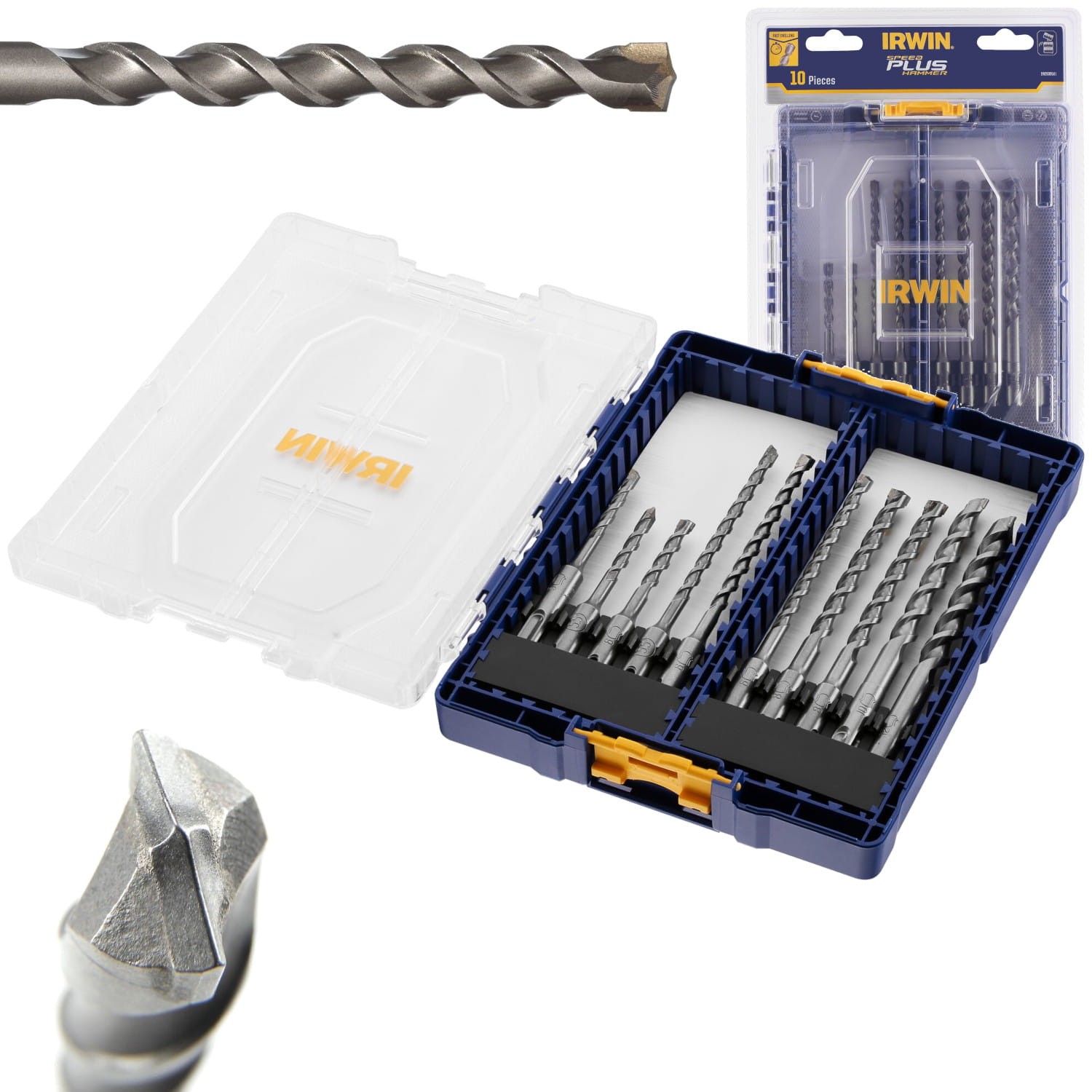 IRWIN Zestaw 10 wierteł do betonu 5-12mm SpeedHammer Plus IW2039501