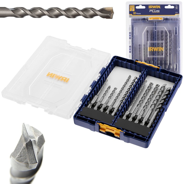 IRWIN Zestaw 10 wierteł do betonu 5-12mm SpeedHammer Plus IW2039501