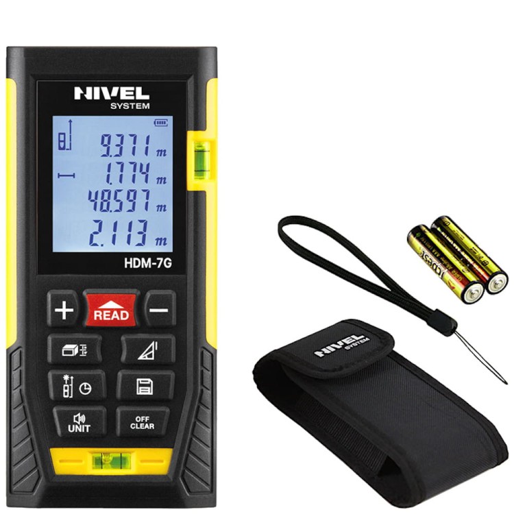 Dalmierz laserowy 70m cyfrowy Nivel System HDM-7G