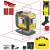 Laser krzyżowy czerwony Nivel System CL4D-R + Czujnik CLS-4