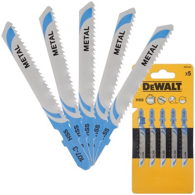 DEWALT Zestaw 5 brzeszczotów do metalu 76mm HSS DT2161