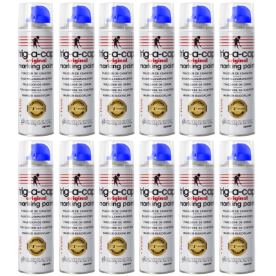 AMPERE Farba geodezyjna TRIG-A-CAP original niebieska 12szt