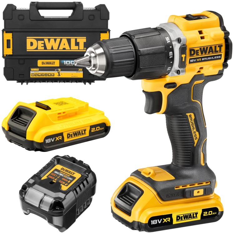 Wiertarko wkrętarka udarowa 18V XR 68Nm 2x 2,0Ah DeWalt DCD100YD2T