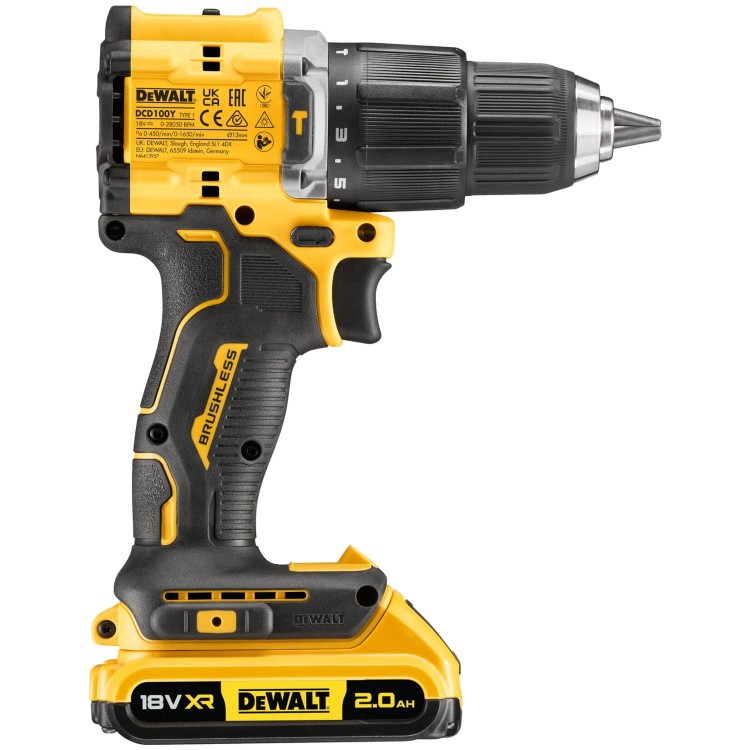 Wiertarko wkrętarka udarowa DeWalt DCD100YD2T