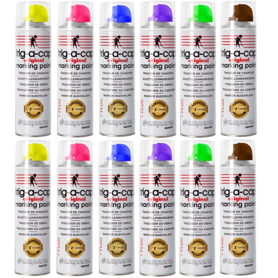 AMPERE Farba geodezyjna TRIG-A-CAP Original mix fluo 500ml 12szt.