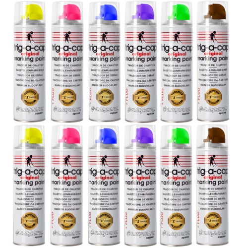 AMPERE Farba geodezyjna TRIG-A-CAP Original mix fluo 500ml 12szt.